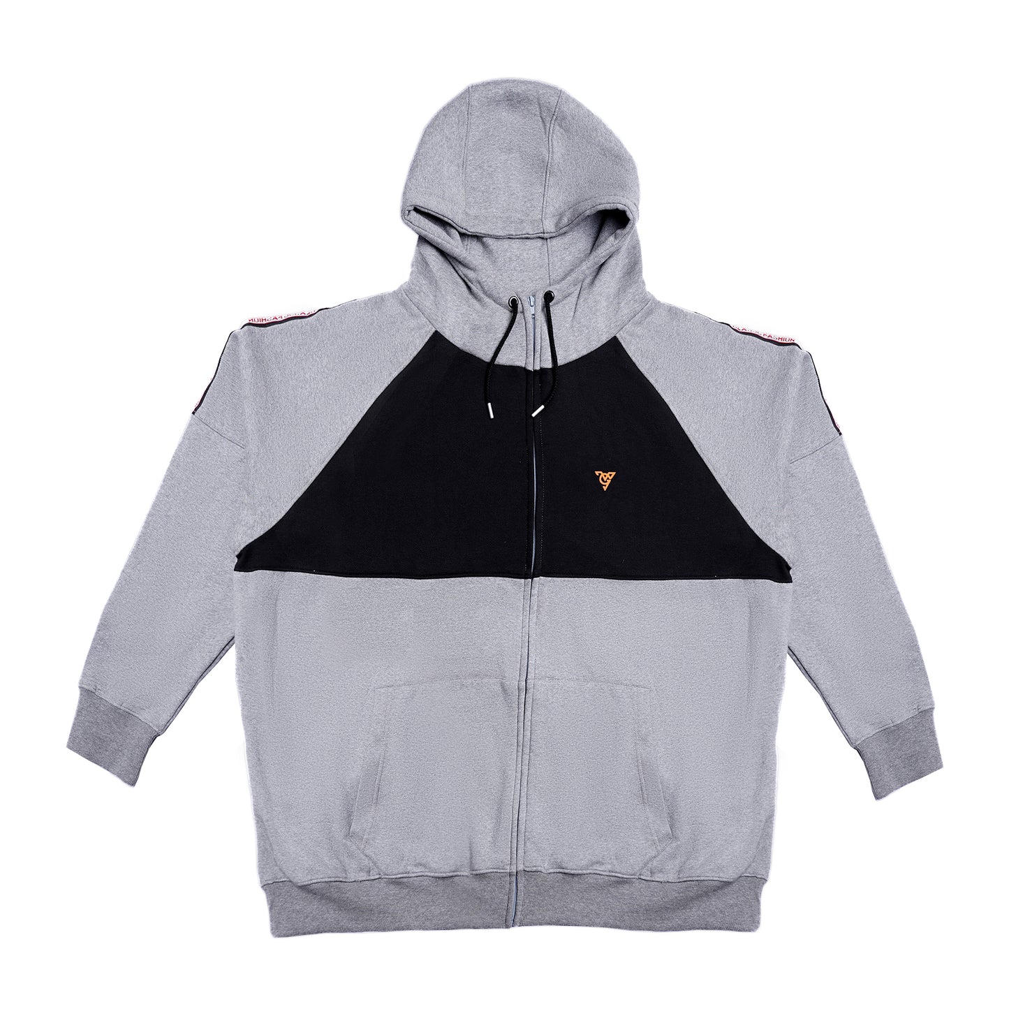 Grey and Black Dual Shade Hoodie